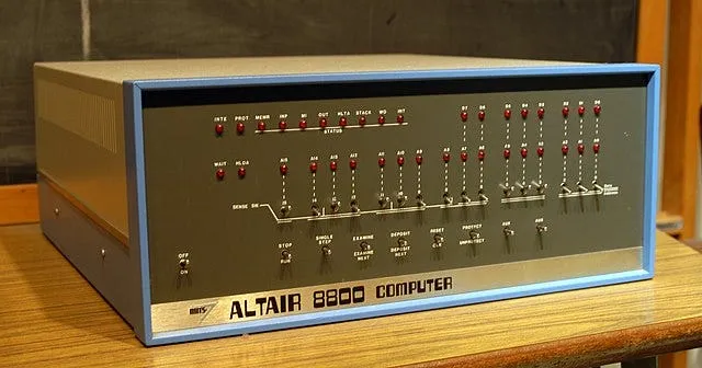 The Altair 8800 kit computer
