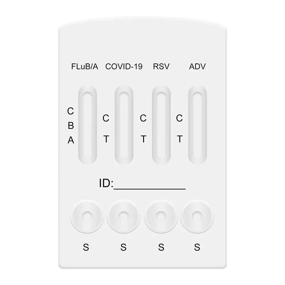 A rapid test with channels for FluA/B, COVID-19, RSV and ADV