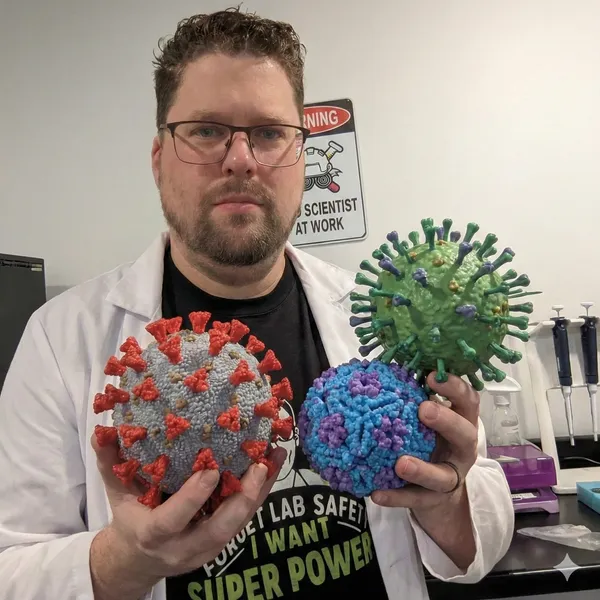 Rick Byers with viral structures